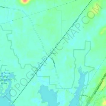 Fackler topographic map, elevation, terrain