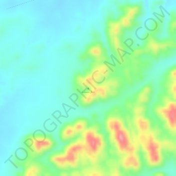 Jibal Misalt topographic map, elevation, terrain