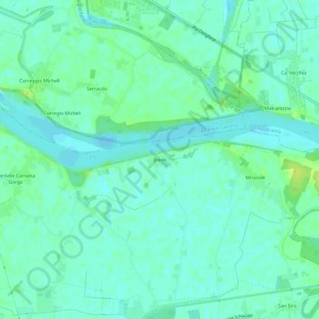 Brede topographic map, elevation, terrain