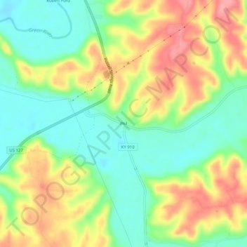 Phil topographic map, elevation, terrain