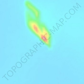 Jabal Haffar topographic map, elevation, terrain