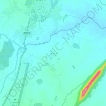 Jatkra topographic map, elevation, terrain