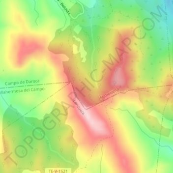 Dehesa Alta topographic map, elevation, terrain
