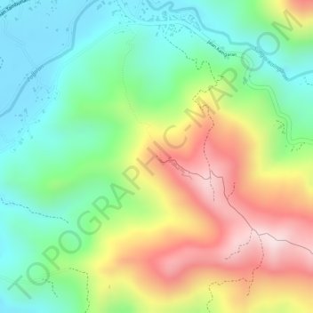 Sinurambi Tower topographic map, elevation, terrain