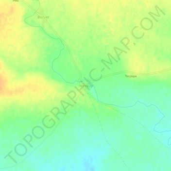 Yeniköy topographic map, elevation, terrain