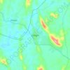 Okeigbo topographic map, elevation, terrain