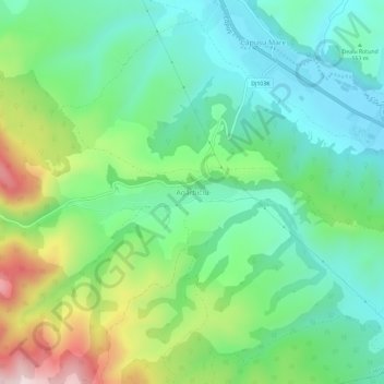 Agârbiciu topographic map, elevation, terrain