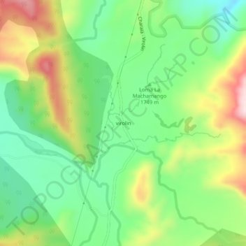 virolin topographic map, elevation, terrain