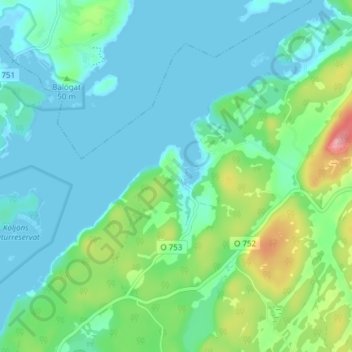 Kungsviken topographic map, elevation, terrain