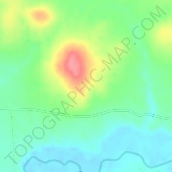 Pernía topographic map, elevation, terrain