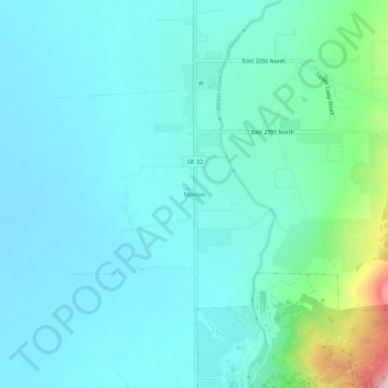 Marion topographic map, elevation, terrain