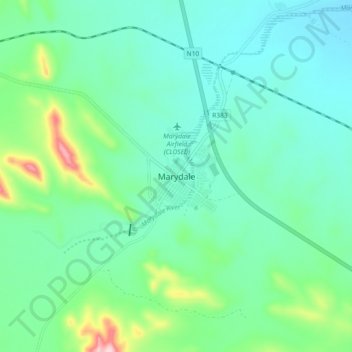 Marydale topographic map, elevation, terrain