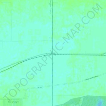 Illinoi topographic map, elevation, terrain