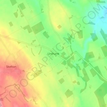 Unthank topographic map, elevation, terrain