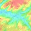 La Prairie du Gateau topographic map, elevation, terrain