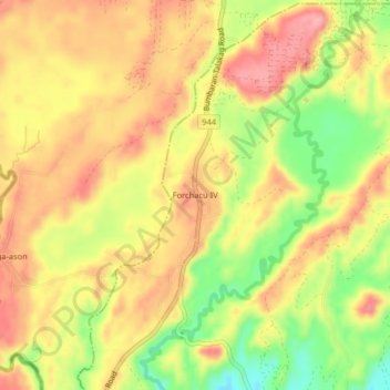 Forchacu IV topographic map, elevation, terrain