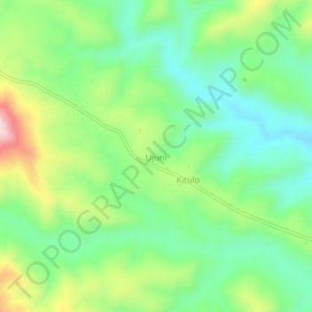 Ujuni topographic map, elevation, terrain