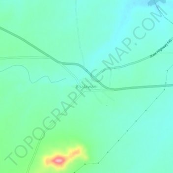 Bhalawani topographic map, elevation, terrain