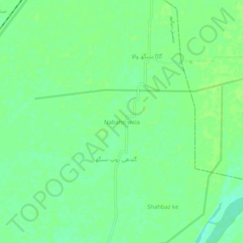 Nabaho wala topographic map, elevation, terrain
