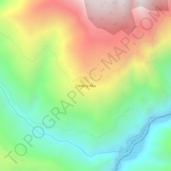 Tableria Alta topographic map, elevation, terrain