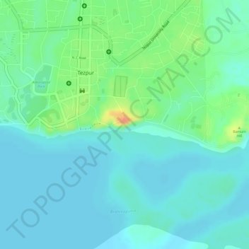 Agnigarh Hill topographic map, elevation, terrain
