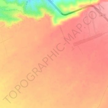 Lineas de Nasca topographic map, elevation, terrain