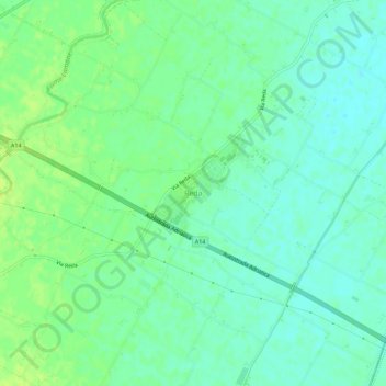 Reda topographic map, elevation, terrain