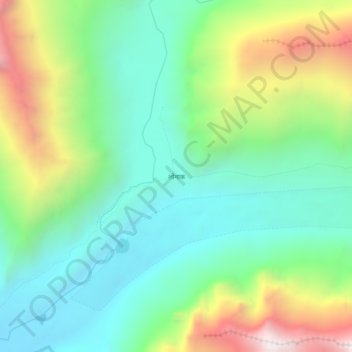 Lhonak topographic map, elevation, terrain