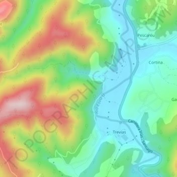 Freita topographic map, elevation, terrain
