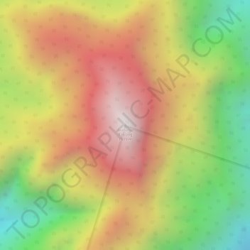 Gunung Rabong topographic map, elevation, terrain