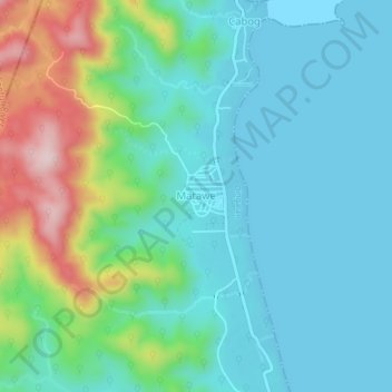 Matawe topographic map, elevation, terrain