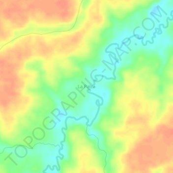 La Palca topographic map, elevation, terrain