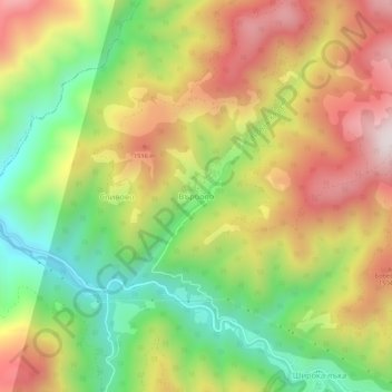 Varbovo topographic map, elevation, terrain