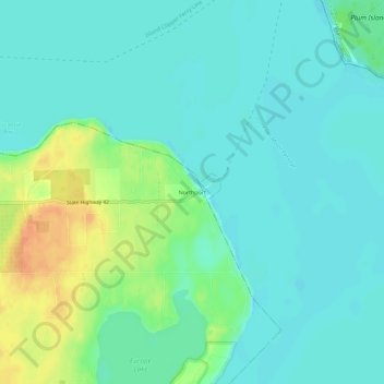 Northport topographic map, elevation, terrain