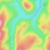 Longshaw topographic map, elevation, terrain