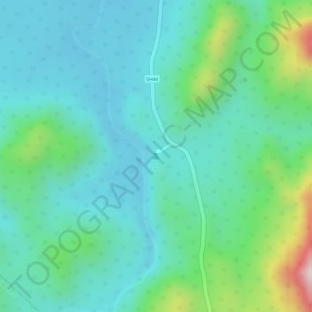 Phurli Jharan topographic map, elevation, terrain