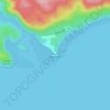 Pointe Mistassini topographic map, elevation, terrain