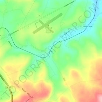 Listie topographic map, elevation, terrain