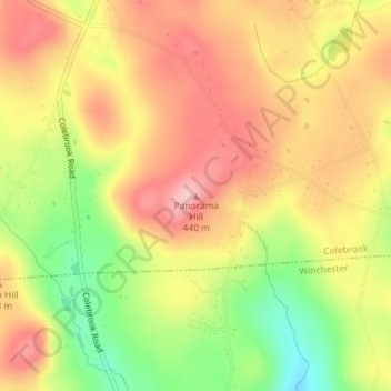 Panorama Hill topographic map, elevation, terrain