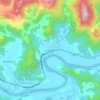 Rio Morto topographic map, elevation, terrain