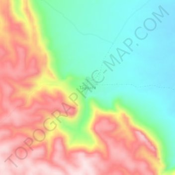 Tagdicht topographic map, elevation, terrain
