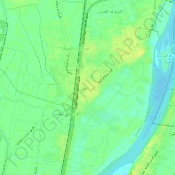 Abu Ragwan topographic map, elevation, terrain