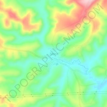 Tapira topographic map, elevation, terrain