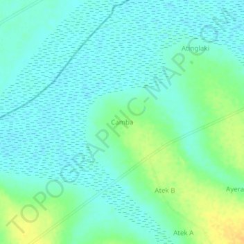 Camba topographic map, elevation, terrain
