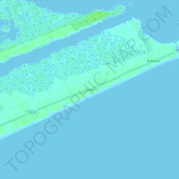 Caplen topographic map, elevation, terrain