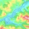Santianes topographic map, elevation, terrain