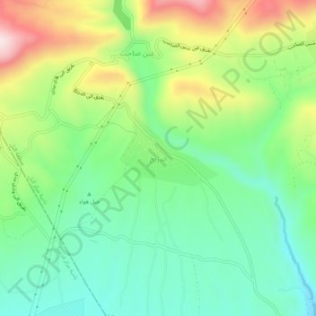 Ad-Dereij topographic map, elevation, terrain