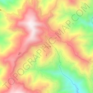 El Cisne topographic map, elevation, terrain