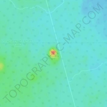 Whitepine Hill topographic map, elevation, terrain