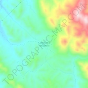Cotuhuma (disperso) topographic map, elevation, terrain